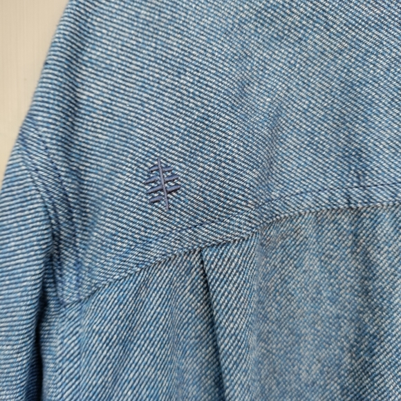 Men's Royal Robbins 100% Cotton Long Sleeve Button Up Shirt Blue - Picture 11 of 11